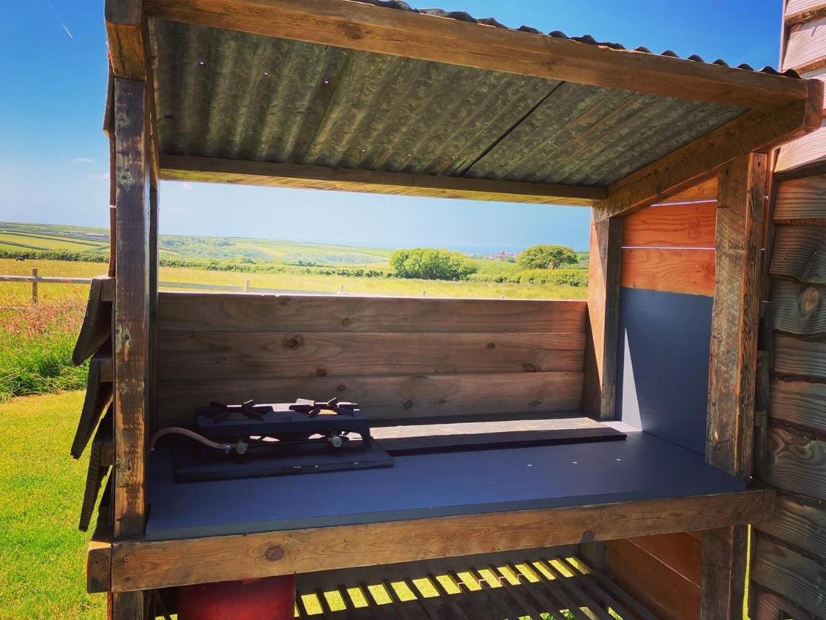 Shepherds Hut In A Private Meadow With Sea Views Hartland Eksteriør billede